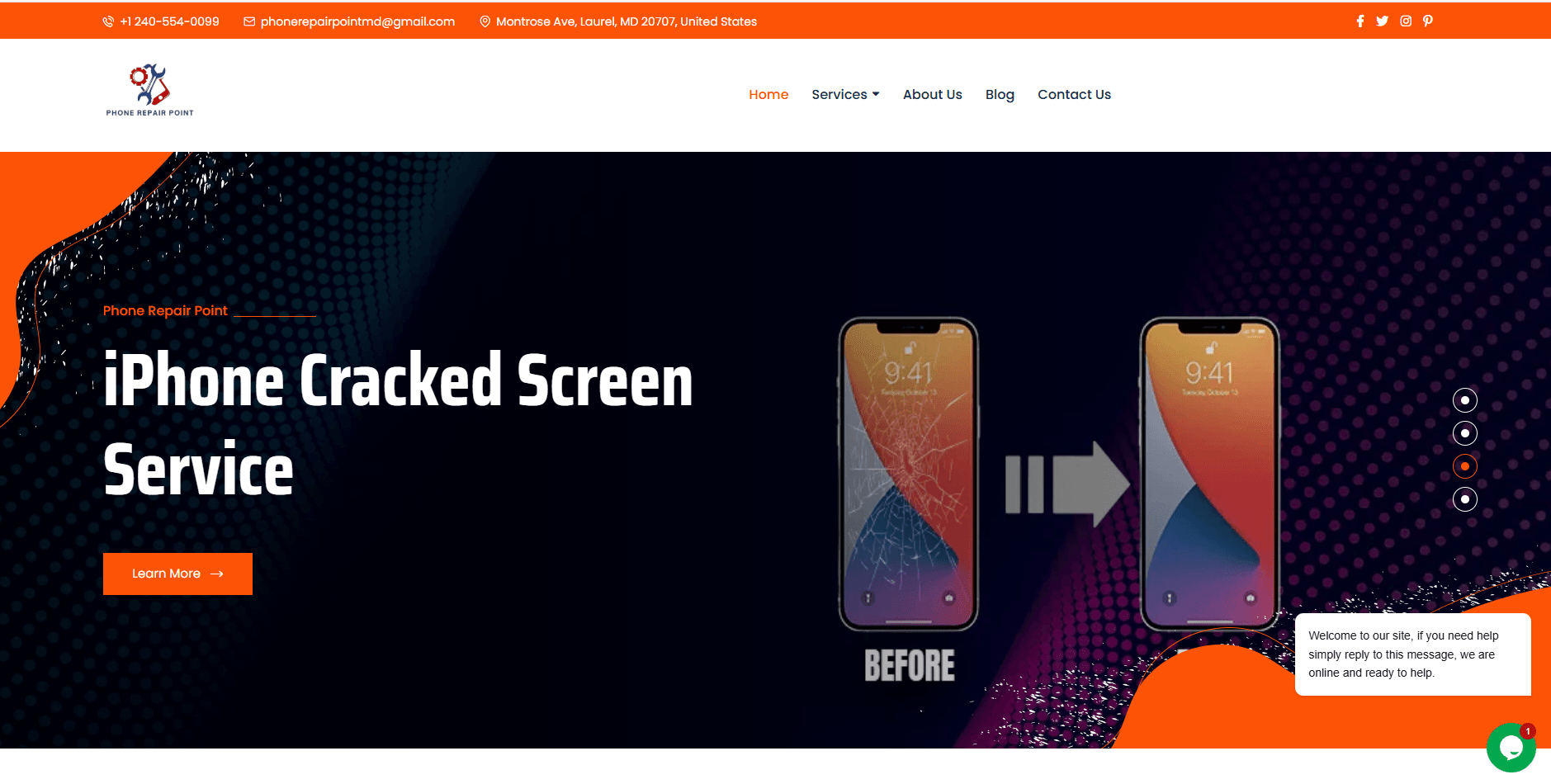 Instant Quote & Repair Portal for Phone Repair Point | A CodLinker Web Solution