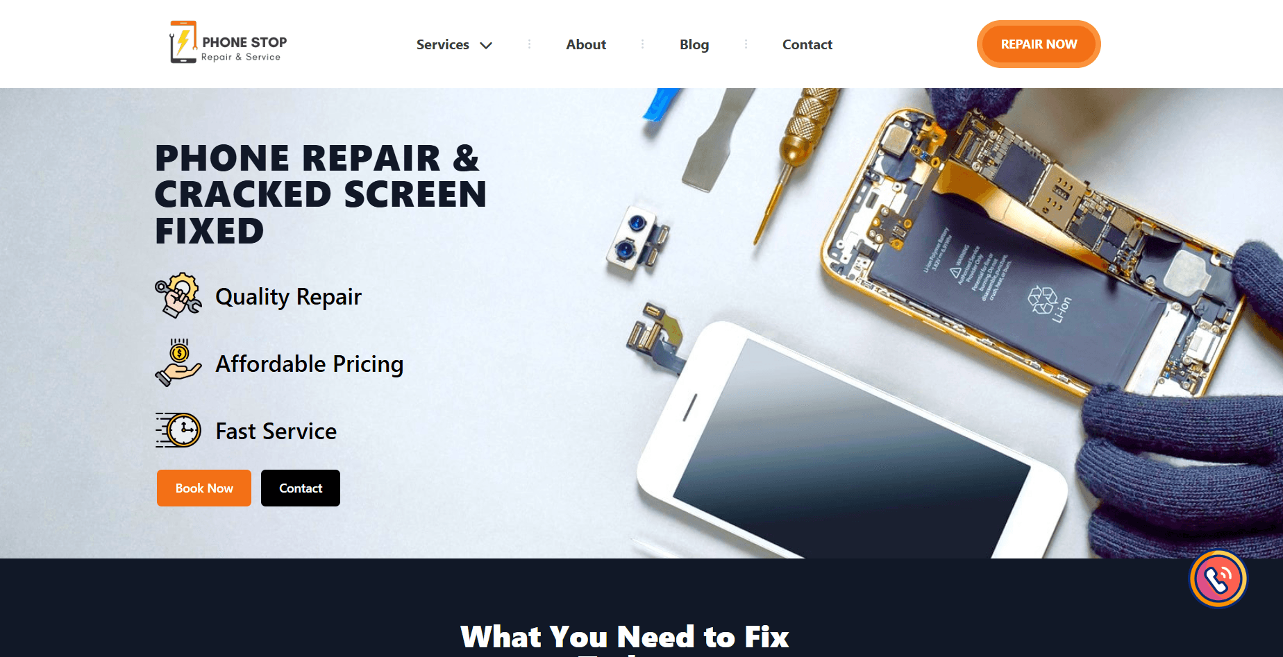 Digital Storefront for Phone Repair Stop MD | A CodLinker Web Solution
