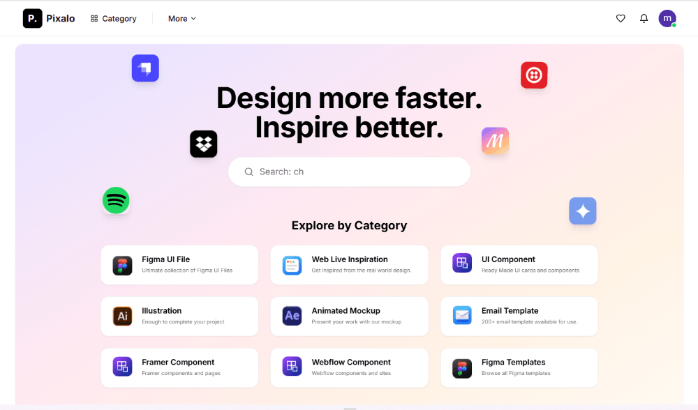 Pixalo – Figma Resources & UI Component Marketplace